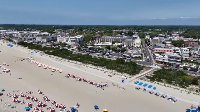 Drone image of Cape May coastline 