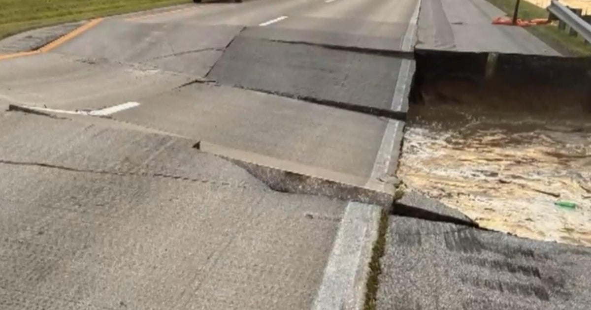 Roads destroyed and homes flood in Midwest after severe flooding