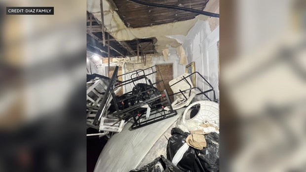 Fire damage inside Bronx apartment building