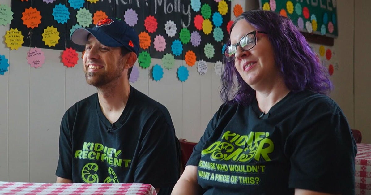 Nick Bohn and Molly Clyden after their kidney transplant