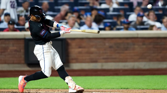 Francisco Lindor #12 of the New York Mets hits a home run during the sixth inning against the Washington Nationals at Citi Field on August 14, 2026 in New York City. 