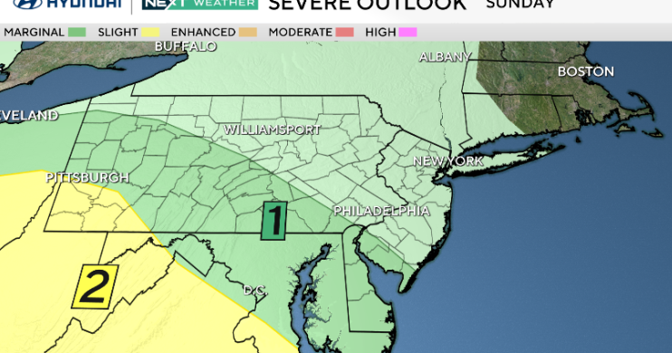 Tracking heavy rain Philadelphia region Sunday that could cause flash flooding. Here's the weather forecast.