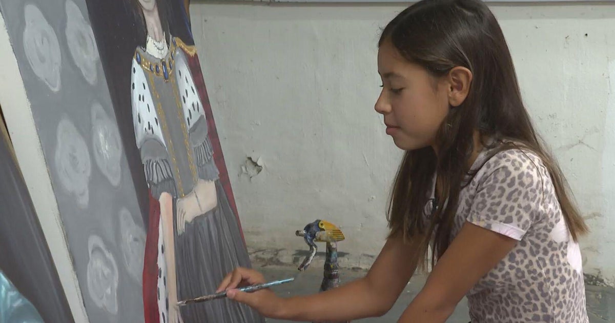 Meet the 10-year-old artist whose family dubbed 