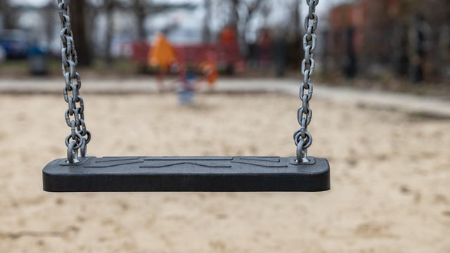 Swing on a playground 