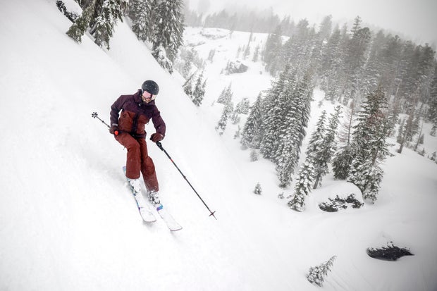 Highwinds And Heavy Snow At Kirkwood Ski Resort