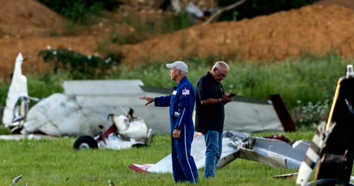 Small plane crashes into state police helicopter near runway in Pennsylvania