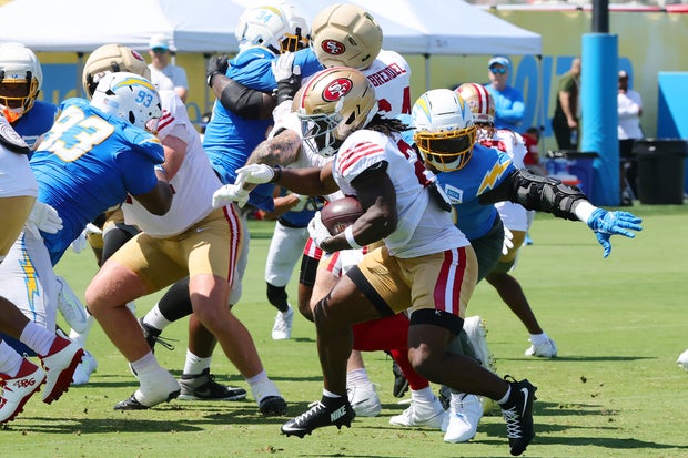 San Francisco 49ers and Los Angeles Chargers Joint Practice