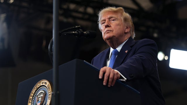 President Trump Speaks At The Nassau County Police Academy Center 