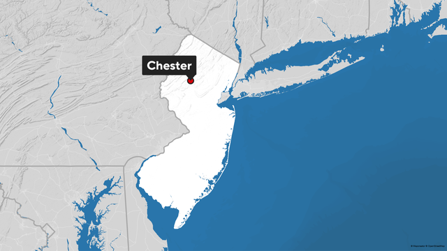 Map showing Chester, New Jersey 