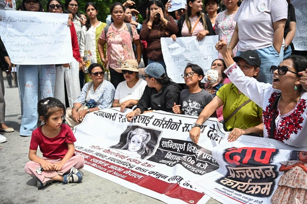 Protest Against Rape And Murder Of Three-Year-Old Girl Garima Chaudhary In Nepal 