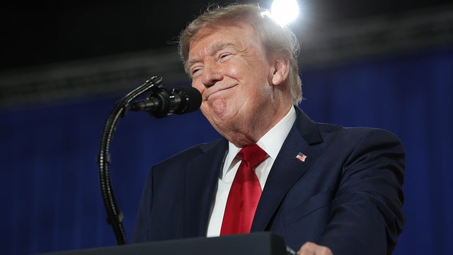President Donald Trump speaks at a campaign rally on Aug. 21, 2026 in Myrtle Beach, South Carolina. 