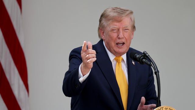 President Trump Participates In A Rose Garden Event At The White House 
