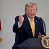 President Trump Participates In A Rose Garden Event At The White House 