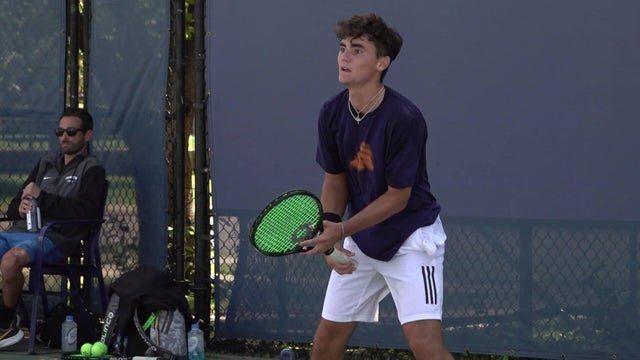 Jack Kennedy playing tennis 