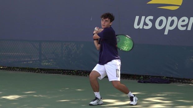 Jack Kennedy playing tennis