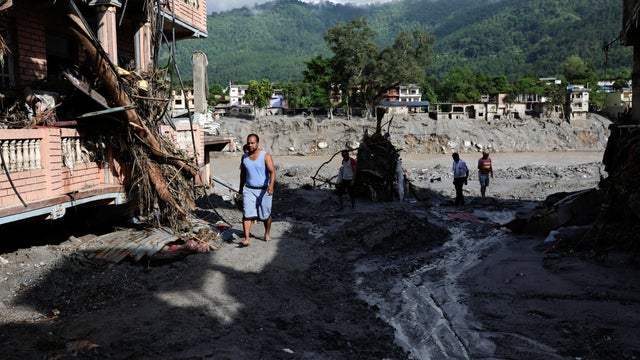 Aftermath of devastating floods in Nepal 