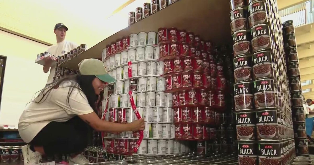 NorthPark Center canned food displays help fight hunger in North Texas