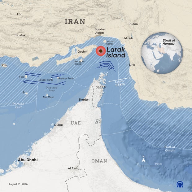 US strikes Larak Island