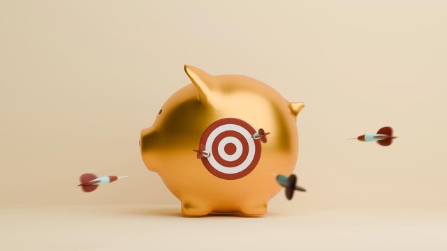 Financial Planning Piggy bank concept 