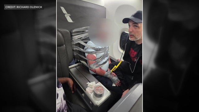 Man duct-taped to airplane seat 