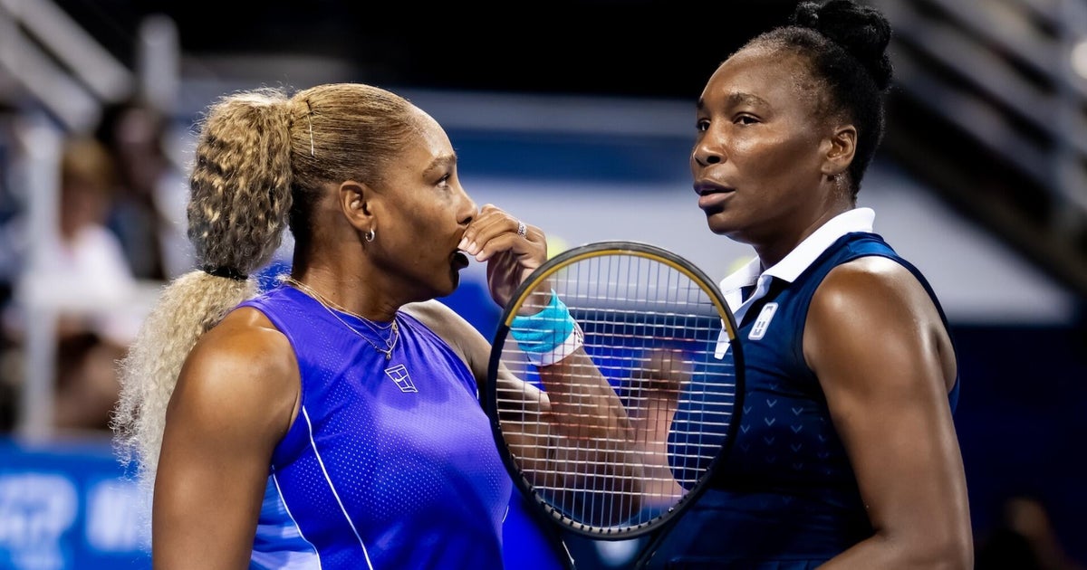 Venus and Serena Williams at U.S. Open women's doubles