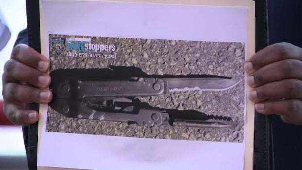 A photo of a knife