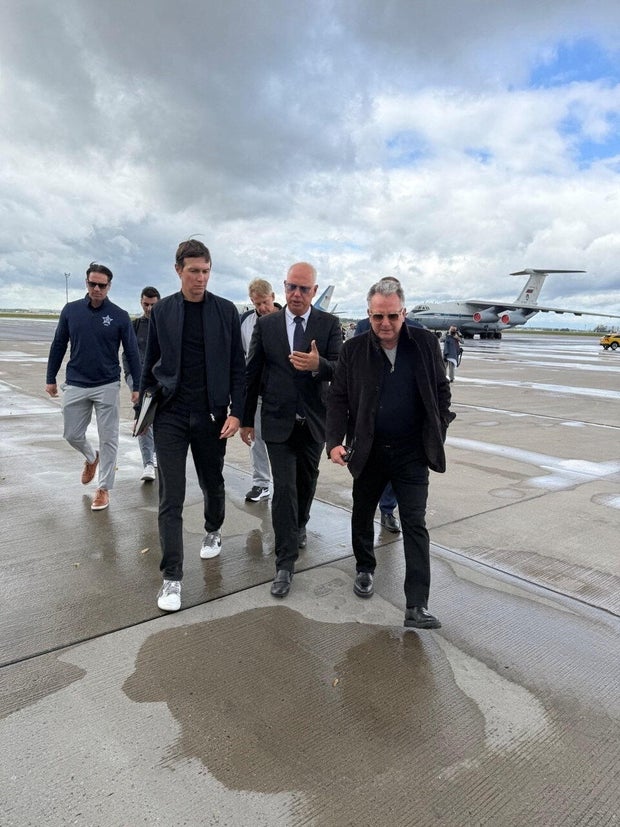 U.S. President Donald Trump's special envoy Witkoff and son-in-law Kushner arrive in Moscow 
