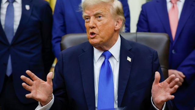 President Trump Meets With Travel Executives In The Oval Office 