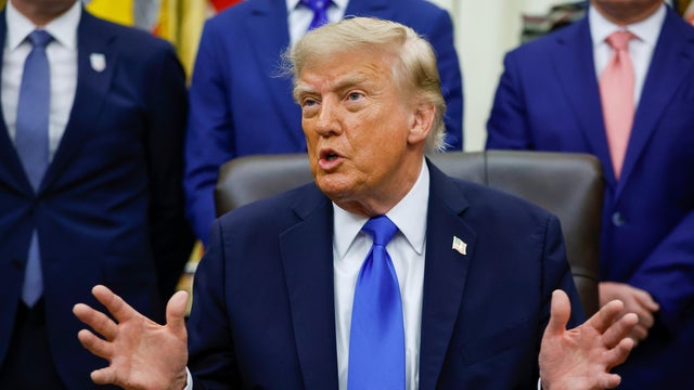 President Trump Meets With Travel Executives In The Oval Office 