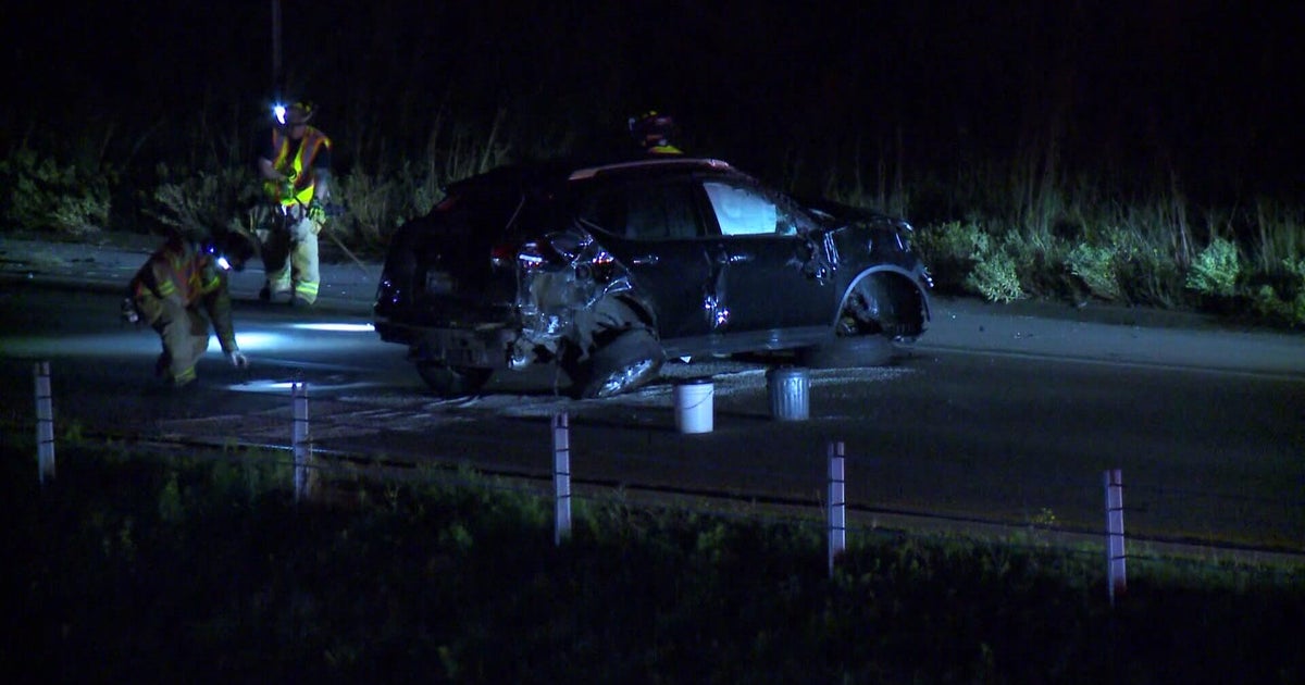 The State Patrol is investigating a suspected DWI crash that sent two to the hospital