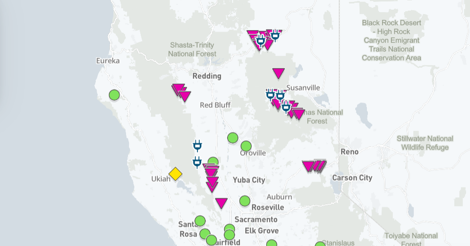 Thousands lose power in Northern California as PG&E begins public safety shutoffs