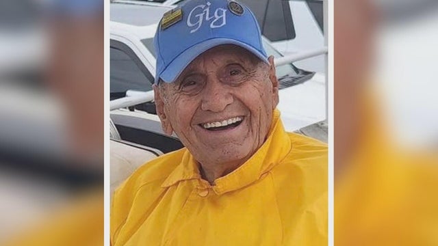 Image of John Gigliotti wearing a hat that says "Gig" 