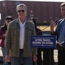 Rendering of a California high-speed rail train 