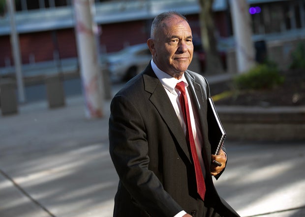 Kosta Diamantis arrives at federal court in Bridgeport, Connecticut, Oct. 3, 2025.