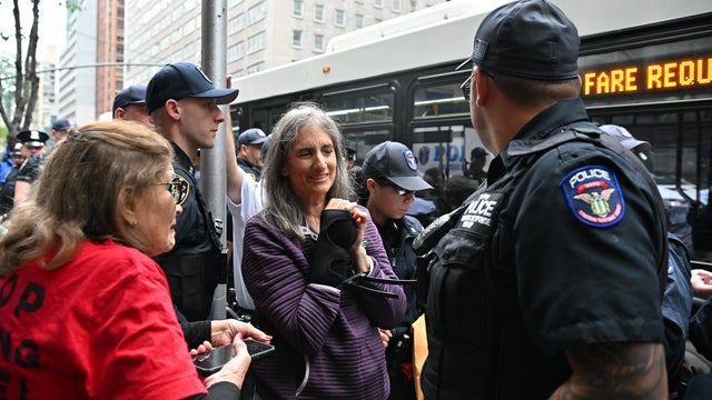 Protesters arrested near UN Headquarters in New York 