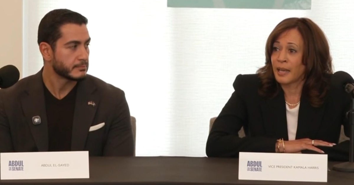 Abdul El-Sayed emphasizes focus on health while campaigning with Kamala Harris