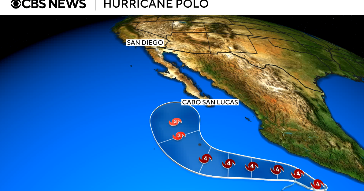 Hurricane Polo growing in the Pacific Ocean could bring strong rip ...