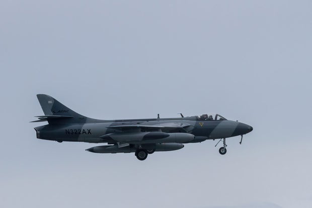 A Hawker Hunter MK58 flown by Airborne Tactical Advantage