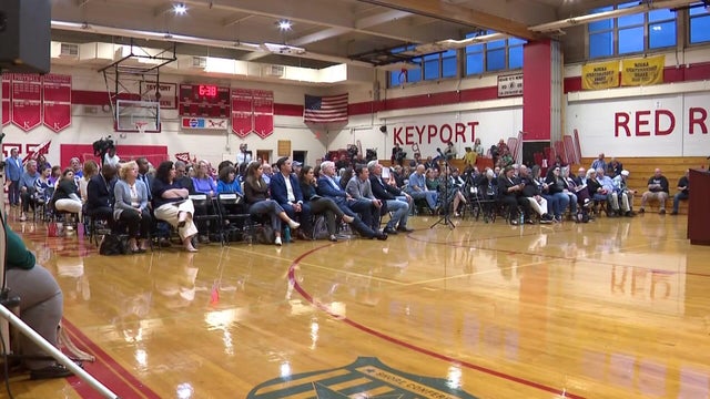 People in an auditorium in Keyport 
