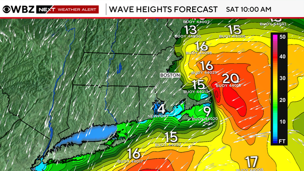 Nor'easter waves