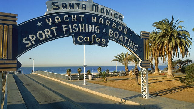 Santa Monica Pier Sign 
