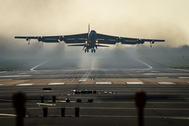 U.S. Aircraft Operate At RAF Fairford In Gloucestershire 