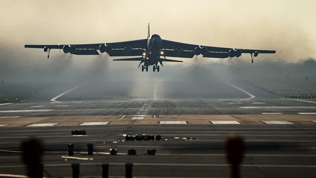 U.S. Aircraft Operate At RAF Fairford In Gloucestershire 