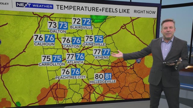 Front bringing changes and rainy weather to Georgia