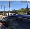 An image from a body camera showing the traffic stop that preceded the shooting of Wilber Rafael Garces Perez. 