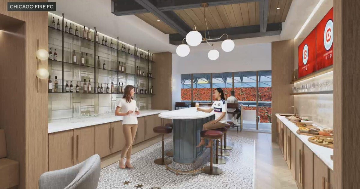 cbsnews.com - Victor  Jacobo - Chicago Fire FC shows off luxury seating to be included in new stadium under construction