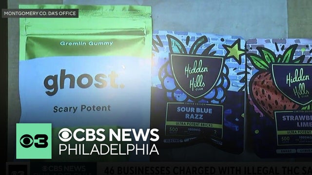 46 Pennsylvania businesses charged with selling illegal THC products, Montgomery County DA says