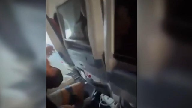 Video shows chaos inside Israel-bound plane