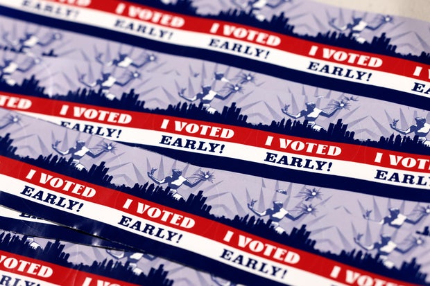 Residents Cast Ballots On The First Day Of Early Voting In Michigan Primary Election