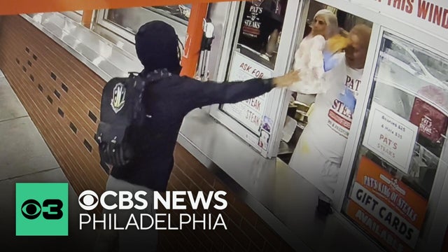 Customer throws cheesesteak at Pat's Steaks manager in South Philadelphia